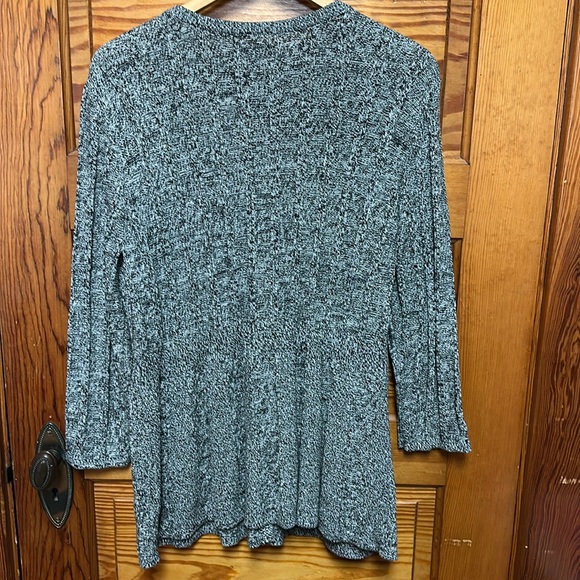 Croft&Barrow XL Cardigan Heathered Black size XL - Picture 4 of 5